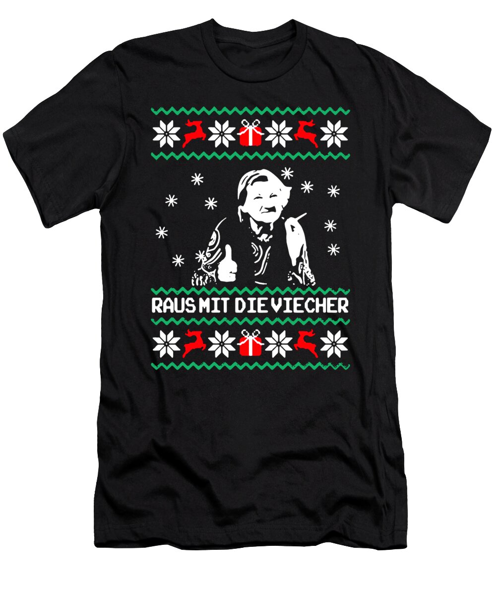Familie T-Shirt featuring the digital art Raus Mit Die Viecher #3 by Schian Ocha