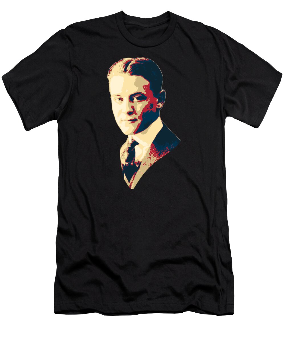 Scott T-Shirt featuring the digital art Scott Fitzgerald by Filip Schpindel
