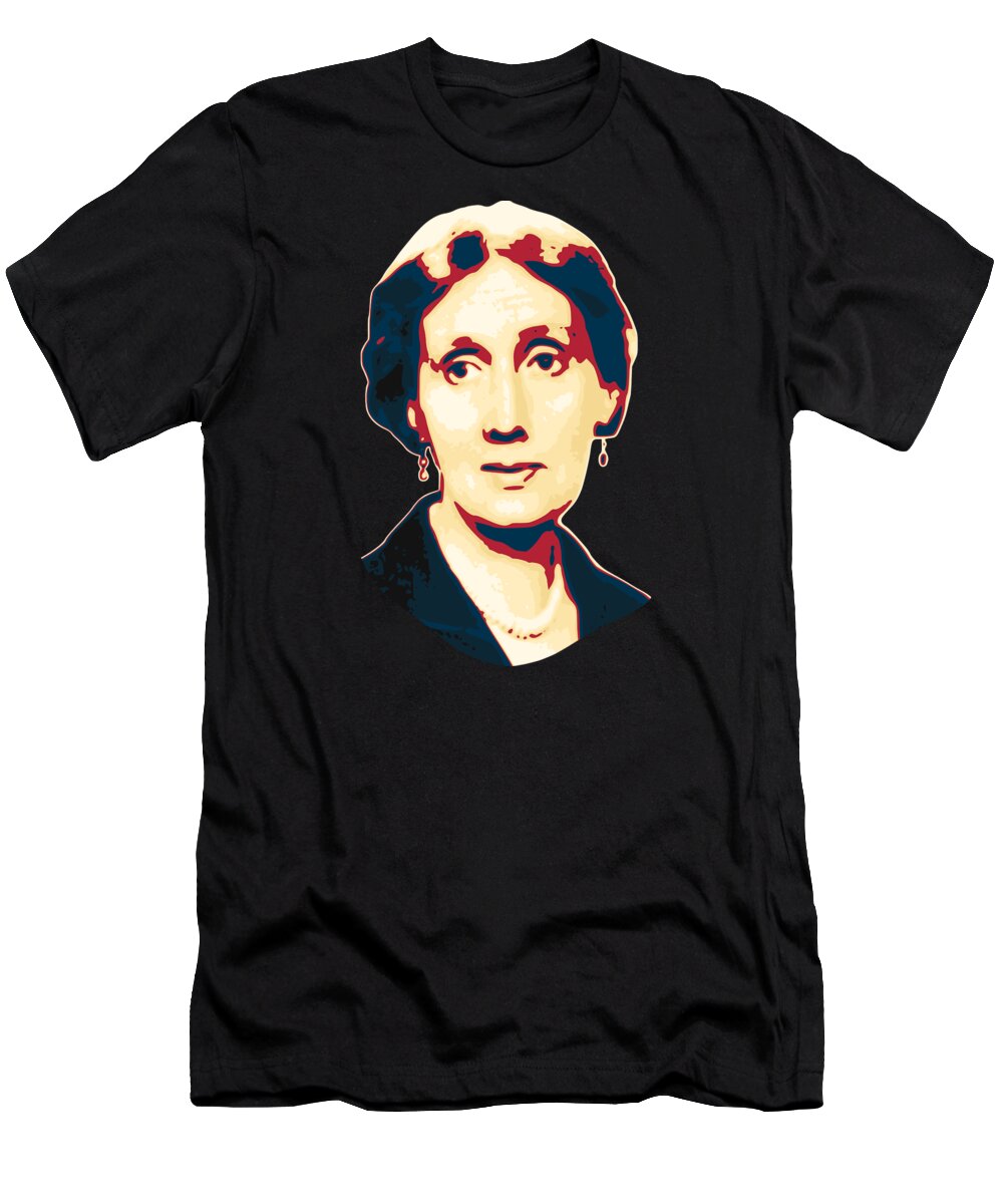 Virginia T-Shirt featuring the digital art Virginia Woolf by Megan Miller