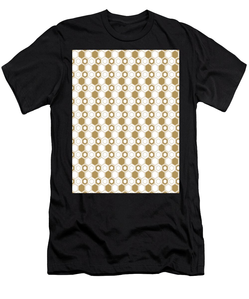 Connection T-Shirt featuring the digital art Geometric Pattern Shapes Symbols Geometry #31 by Mister Tee