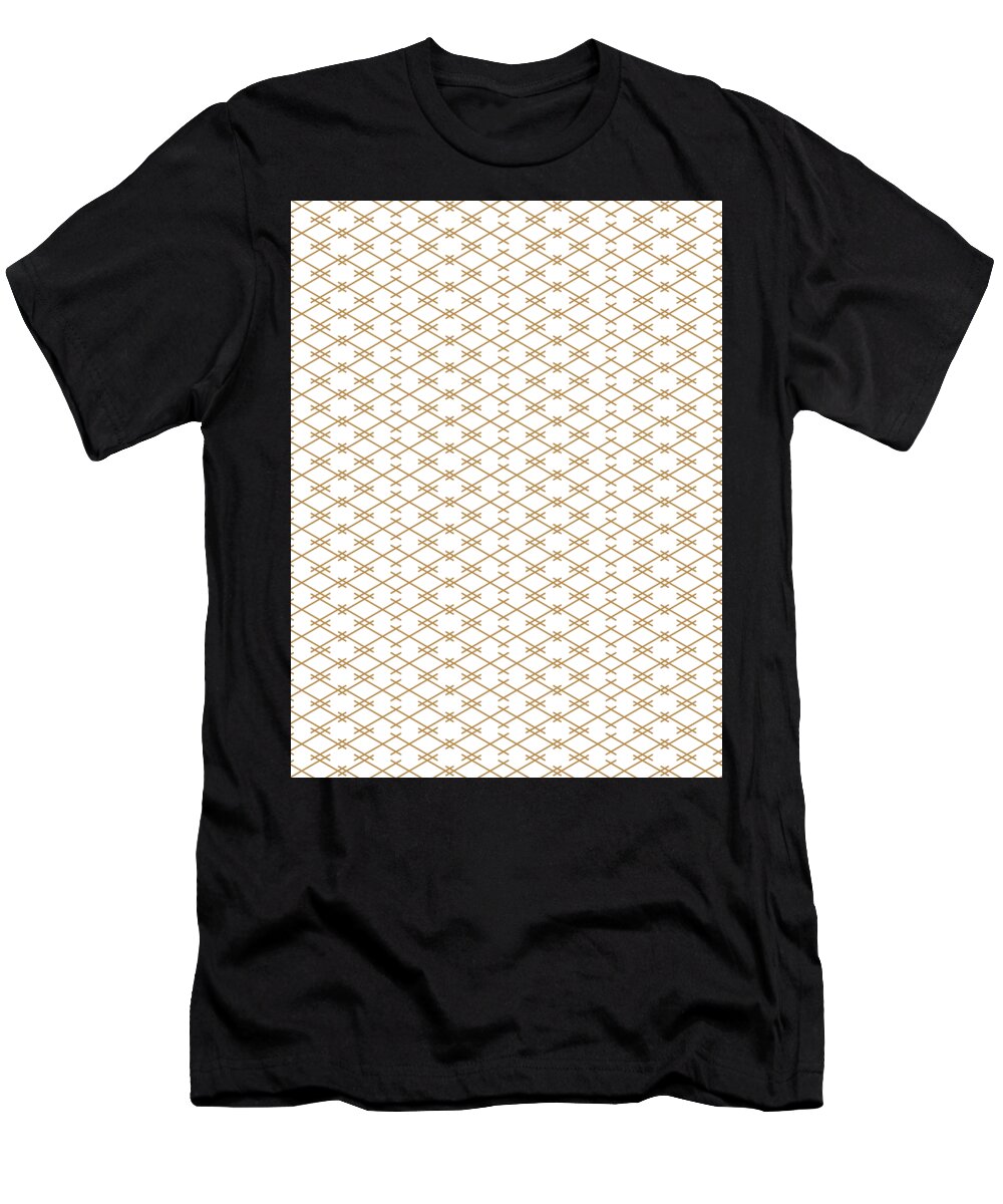 Connection T-Shirt featuring the digital art Geometric Pattern Shapes Symbols Geometry #35 by Mister Tee