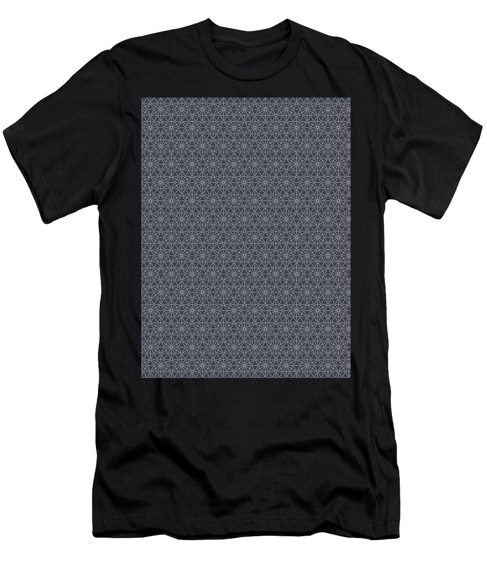 Connection T-Shirt featuring the digital art Geometric Pattern Shapes Symbols Geometry #4 by Mister Tee