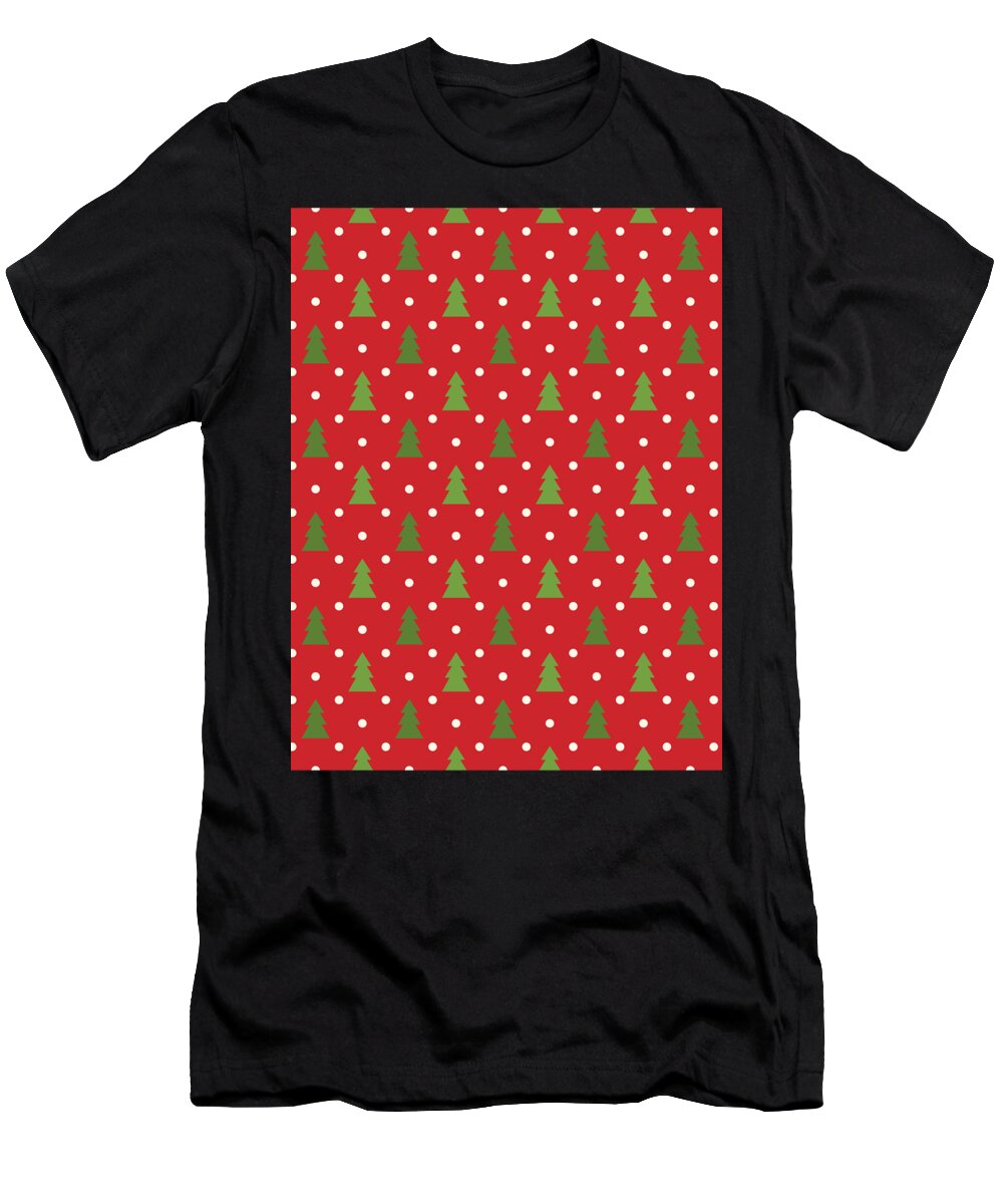 Christmas Time T-Shirt featuring the digital art Christmas Pattern Xmas Gift Idea Santa Claus #41 by Mister Tee