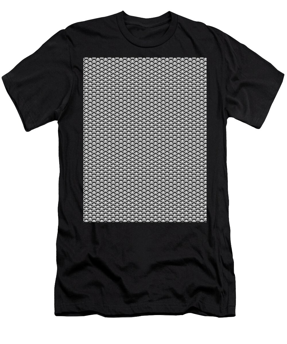 Connection T-Shirt featuring the digital art Geometric Pattern Shapes Symbols Geometry #46 by Mister Tee