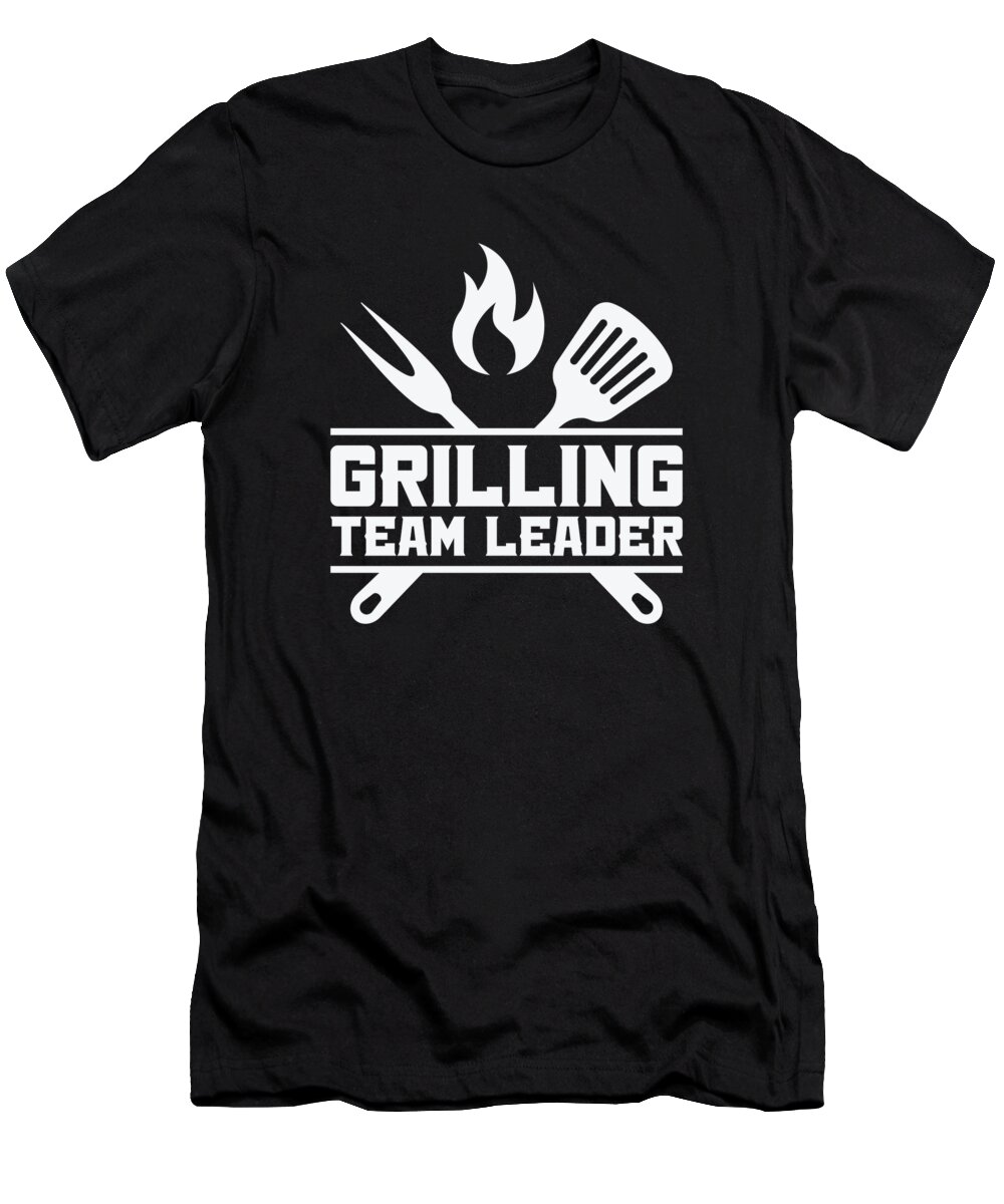 Barbecue T-Shirt featuring the digital art Barbecue Fathers Day Barbeque Lover Grilling Dad #5 by Toms Tee Store