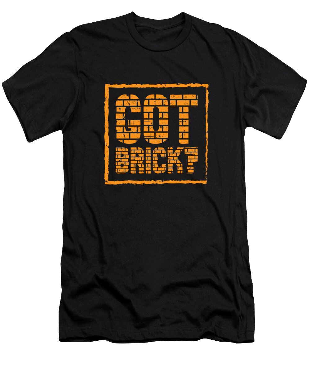 Bricklayer T-Shirt featuring the digital art Bricklayer Brick Mason Masonry #5 by Toms Tee Store