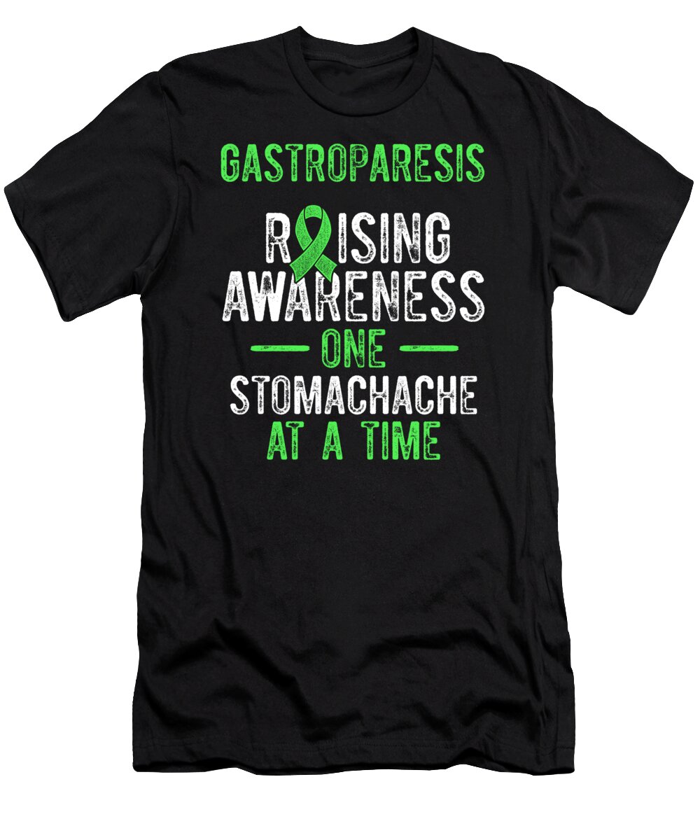 Gastroparesis T-Shirt featuring the digital art Gastroparesis Awareness Warrior Survivor #5 by Toms Tee Store