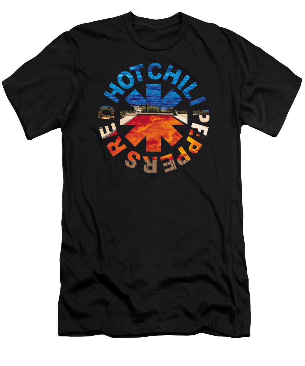Red Hot Chili Peppers T-Shirt featuring the digital art RHCP logo #5 by Fashion Everyday