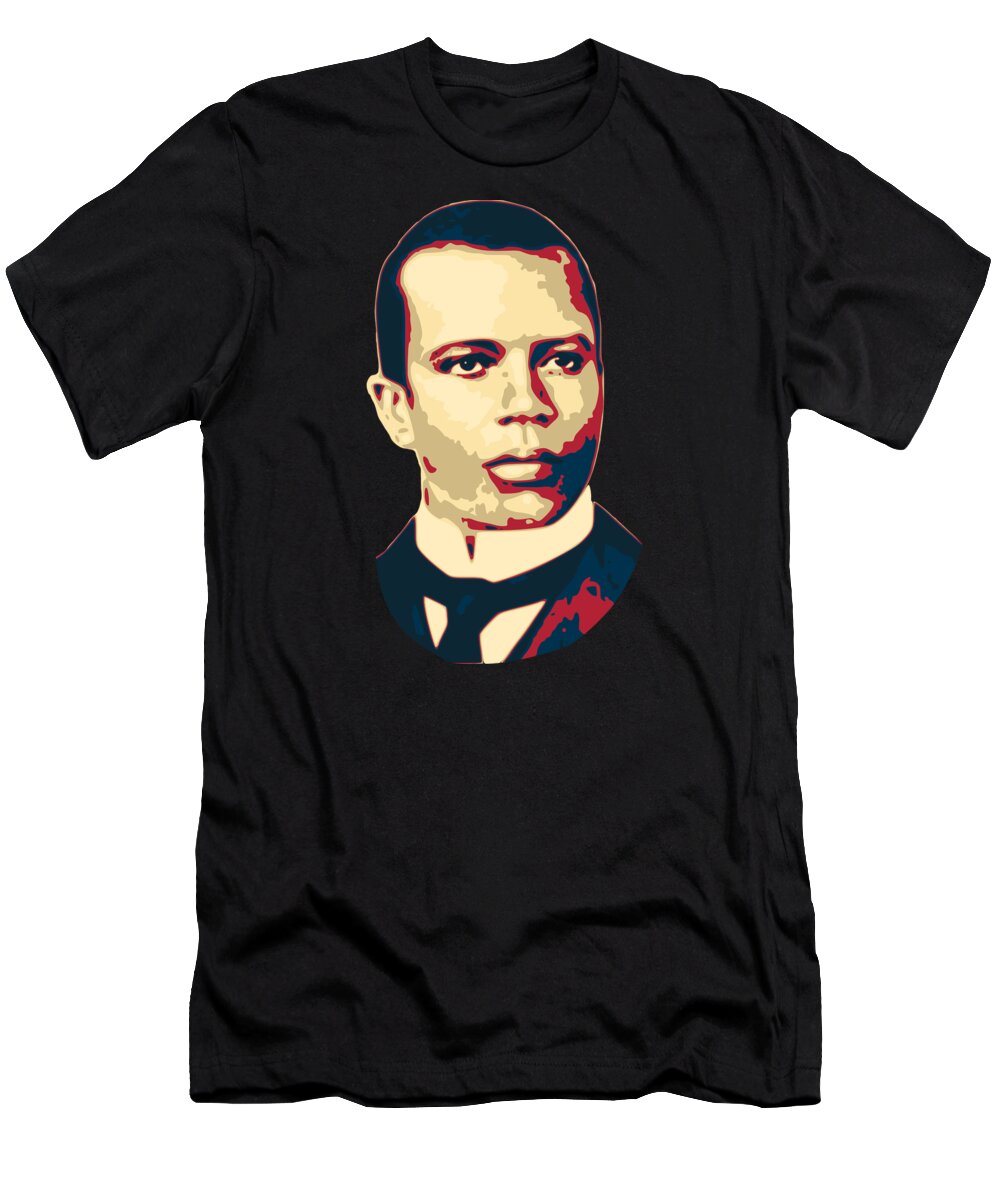 Scott T-Shirt featuring the digital art Scott Joplin by Filip Schpindel