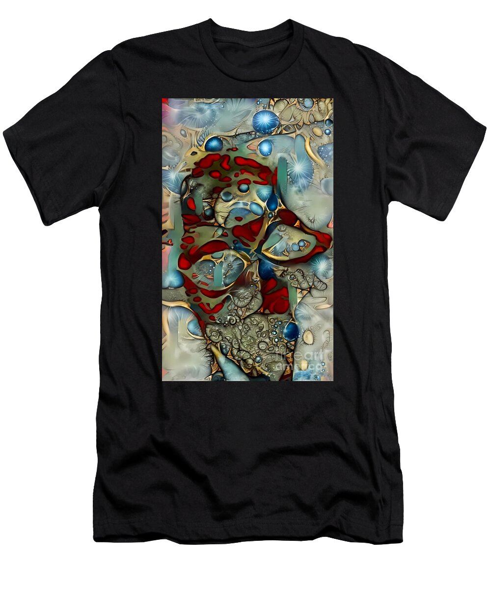 Contemporary Art T-Shirt featuring the digital art 54 by Jeremiah Ray
