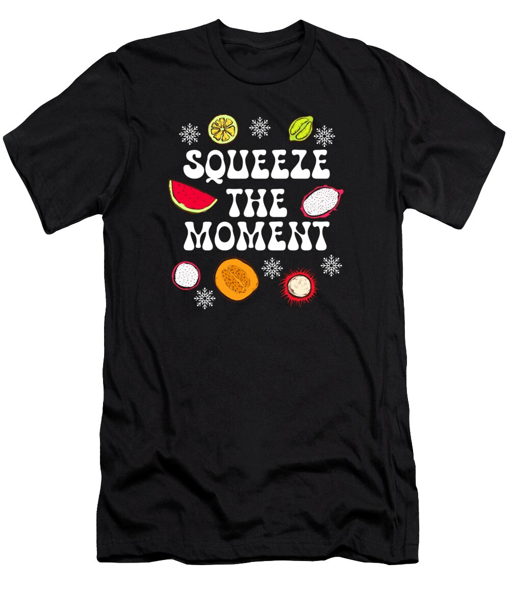 Winter T-Shirt featuring the digital art Fruity Christmas Holiday Healthy Winter Season #6 by Toms Tee Store