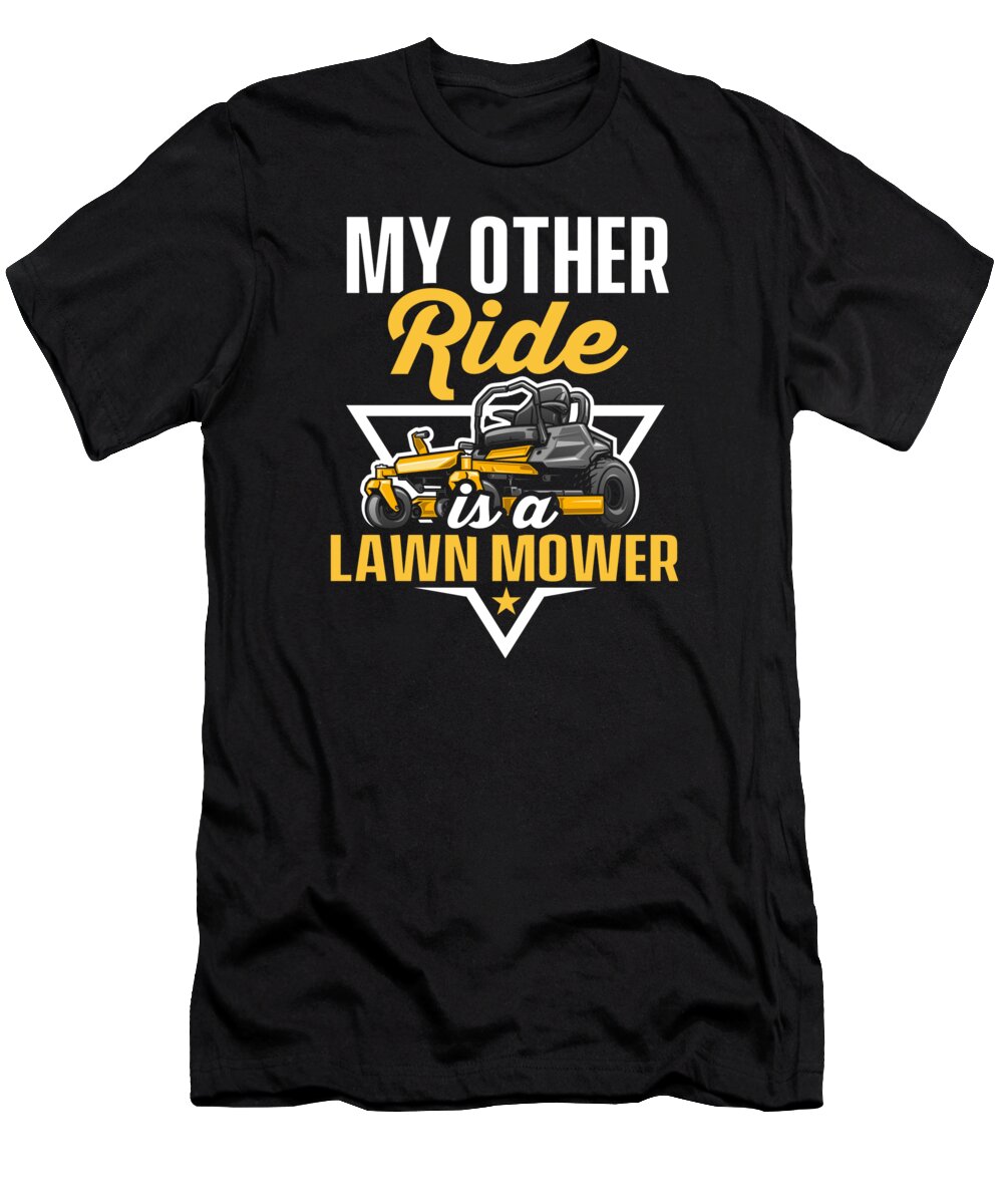 Landscaping T-Shirt featuring the digital art Lawn Mower Mowing Landscaping Landscaper #6 by Toms Tee Store