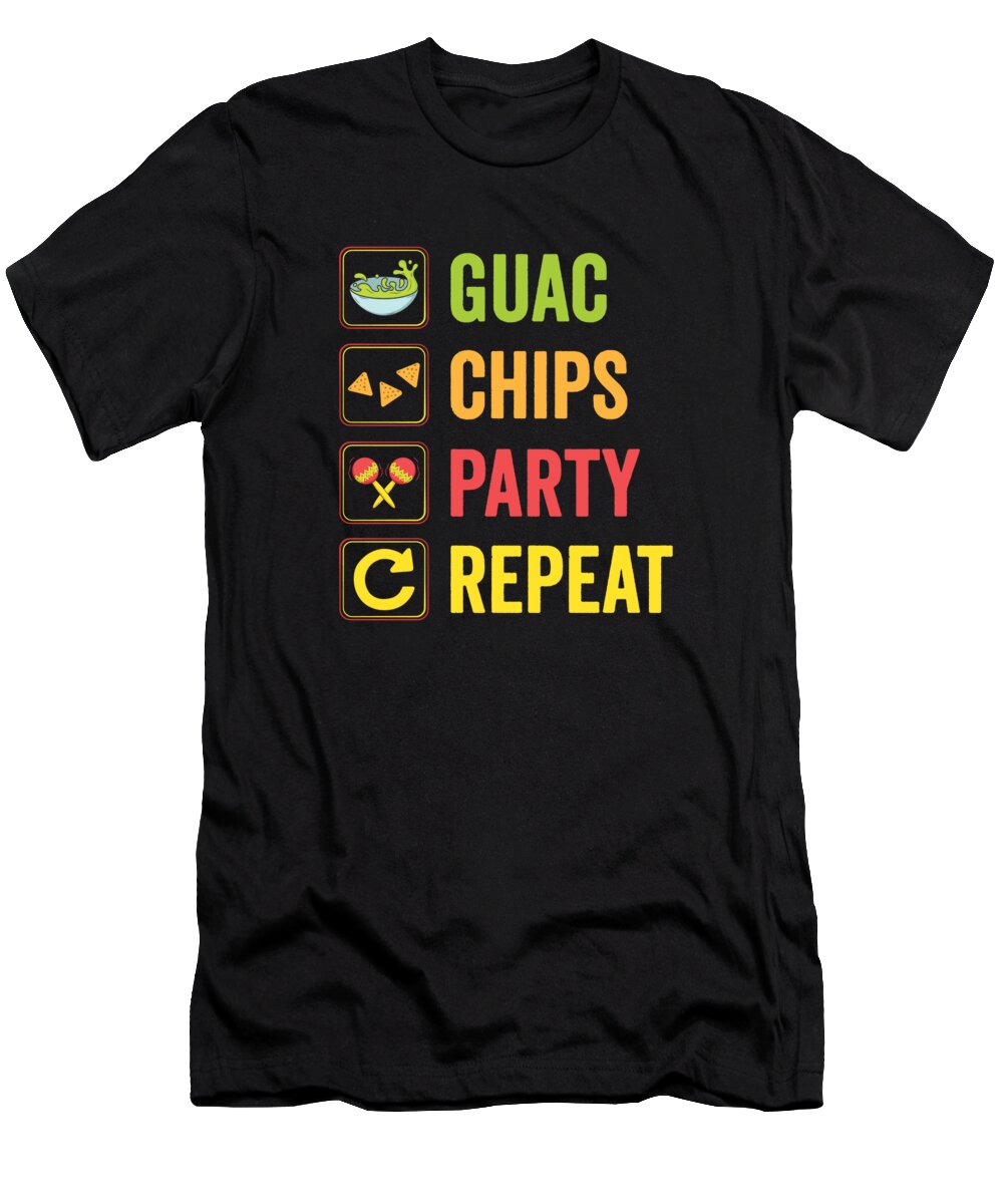 Cinco De Mayo T-Shirt featuring the digital art Cinco De Mayo Mexican Mexico Fiesta Drinking Party #8 by Toms Tee Store