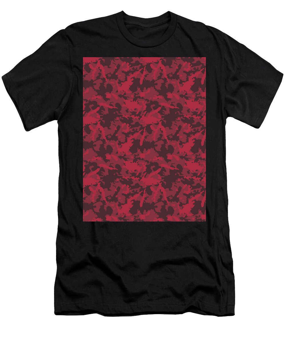 Soldier T-Shirt featuring the digital art Camouflage Pattern Camo Stealth Hide Military #81 by Mister Tee