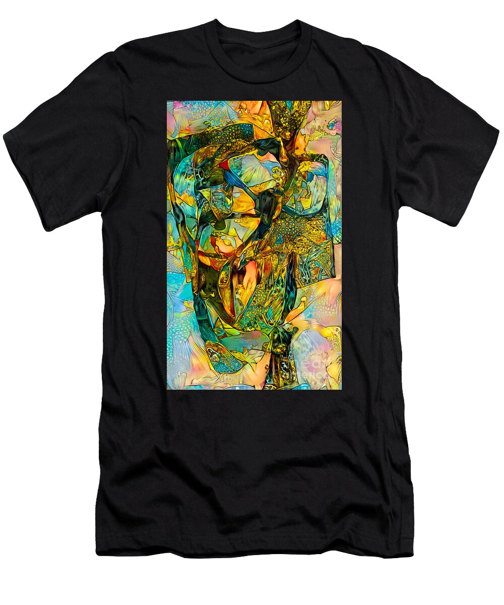 Contemporary Art T-Shirt featuring the digital art 82 by Jeremiah Ray