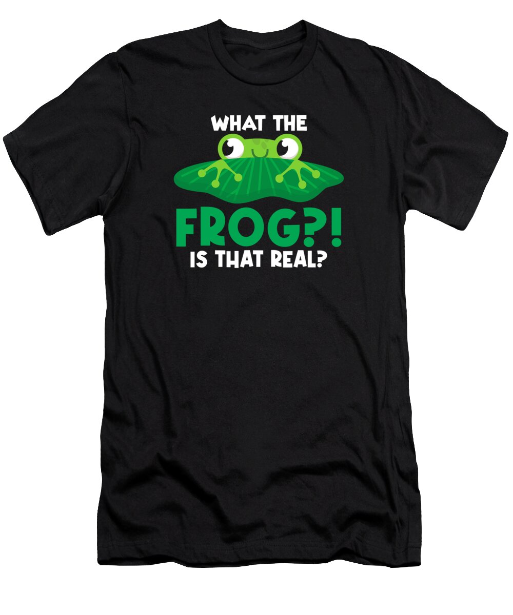 Frog T-Shirt featuring the digital art Red Eyed Tree Frog Cute Rainforest Amphibian #9 by Toms Tee Store