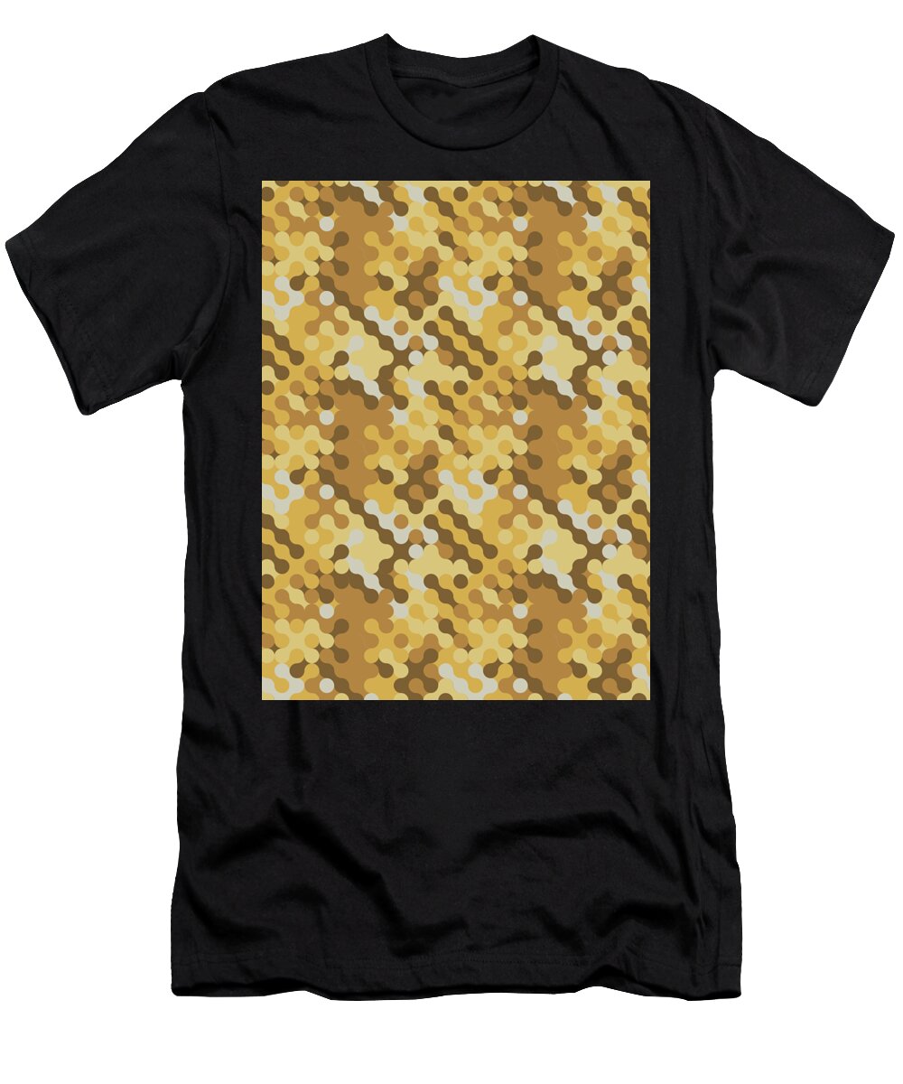 Soldier T-Shirt featuring the digital art Camouflage Pattern Camo Stealth Hide Military #90 by Mister Tee