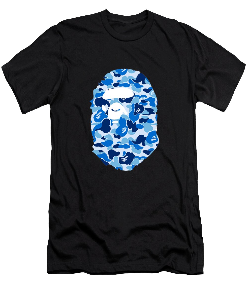 fast begynde rådgive A Bathing Ape Art Blue T-Shirt by Tejo Rahmi - Pixels