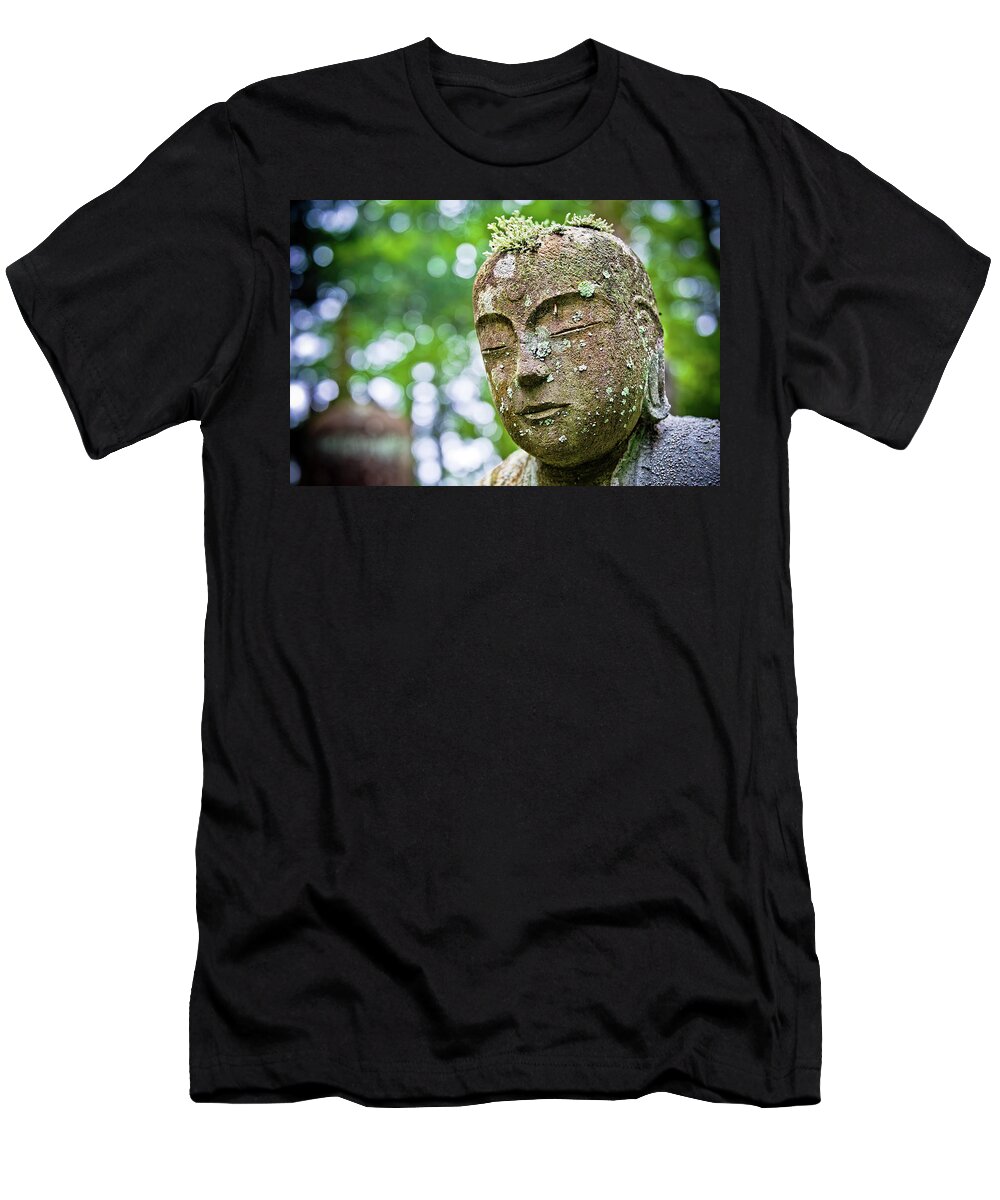 Nikko T-Shirt featuring the photograph A mossi Scalp. Nikko. Japan by Lie Yim