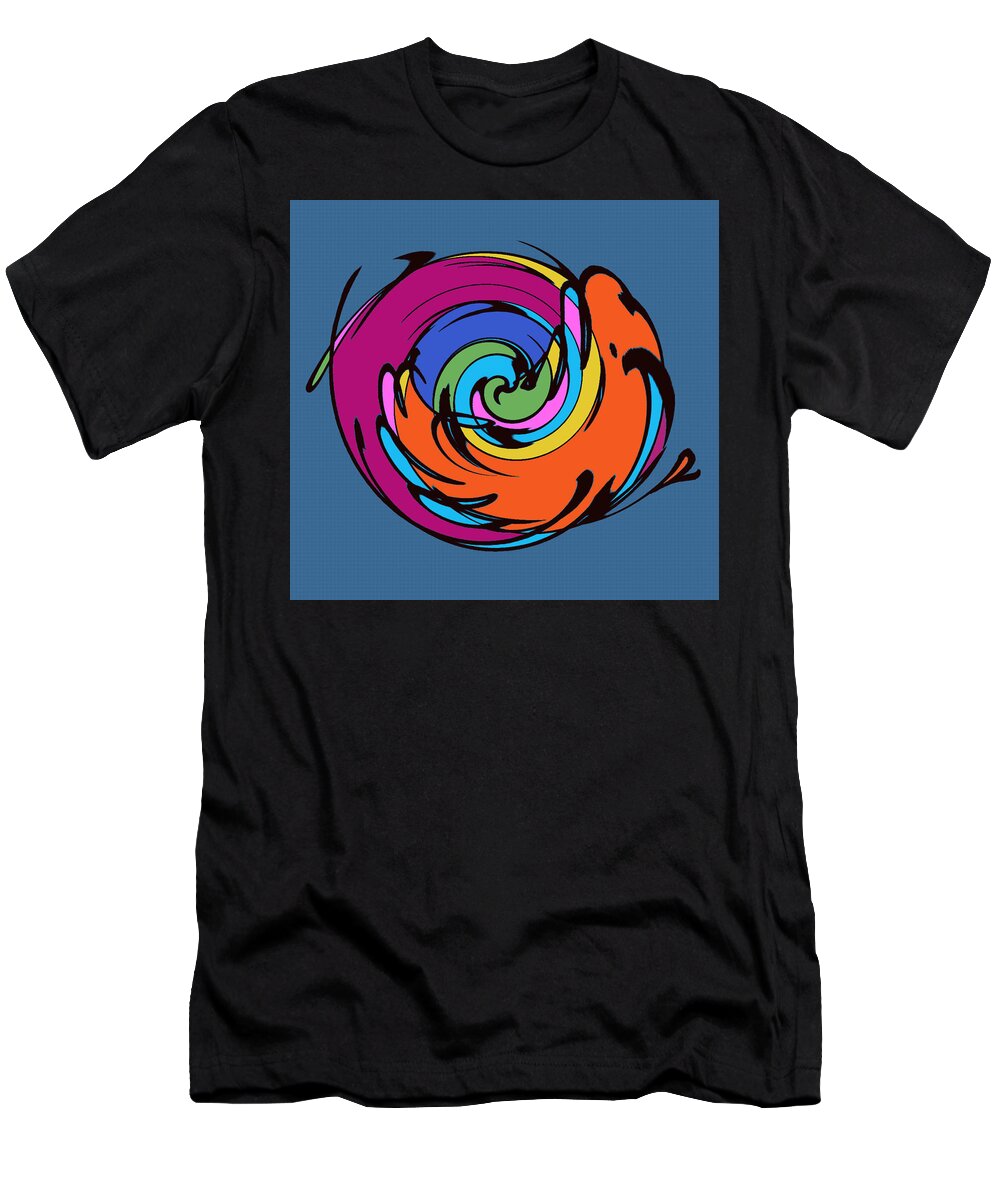 Abstract T-Shirt featuring the digital art Abstract Signature by Ronald Mills