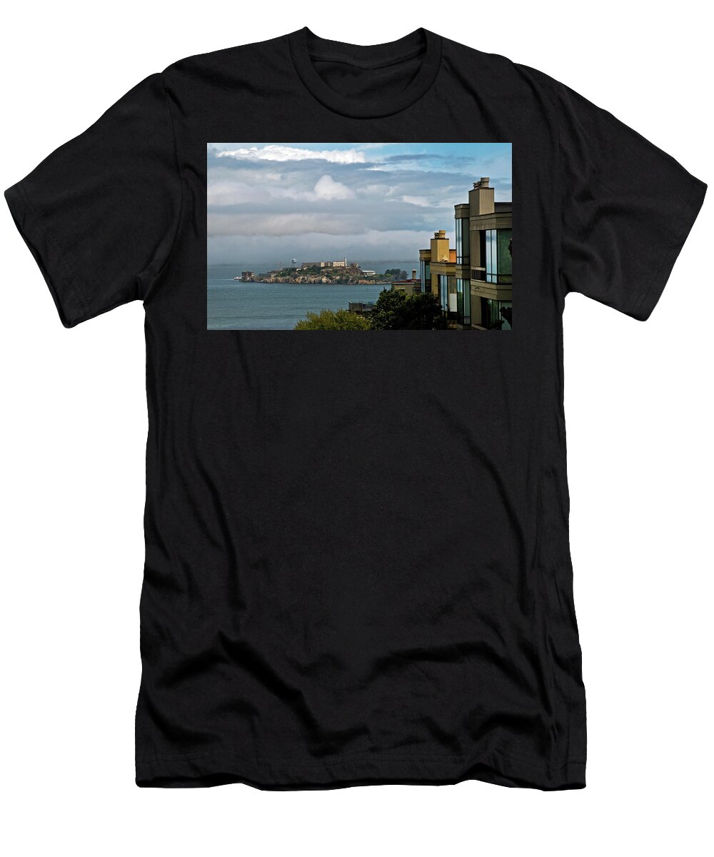 Alcatraz Island T-Shirt featuring the photograph Alacatraz, San Francisco by Robert Dann