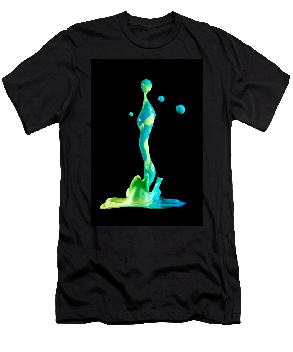 Paint Sculpture T-Shirt featuring the photograph Alien Woman by Anthony Sacco