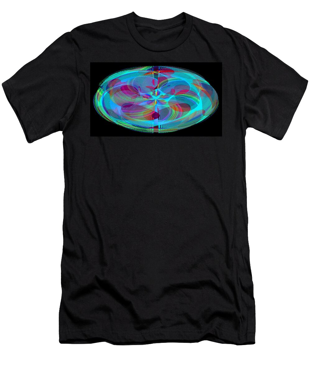 Abstract T-Shirt featuring the digital art All in a Nutshell Abstract by Ronald Mills