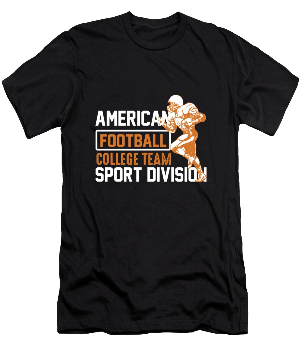 American Football College Division T-Shirt by Jacob -