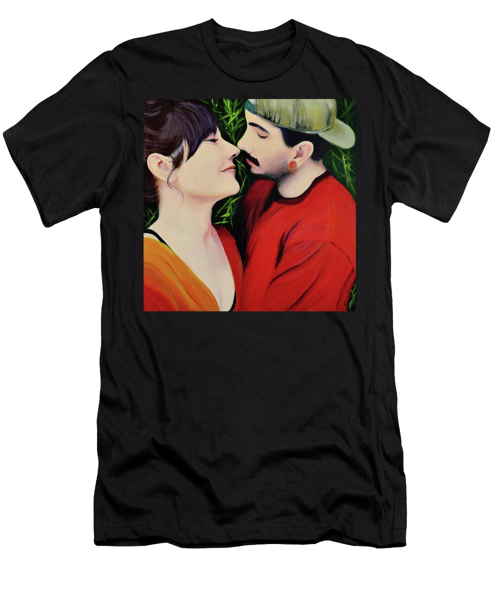 Admiration T-Shirt featuring the painting Amore by Tracy Hutchinson