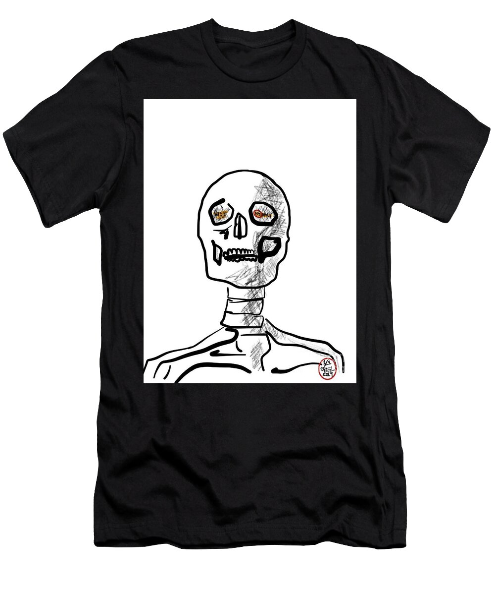  T-Shirt featuring the mixed media Anatomy 101 by Oriel Ceballos