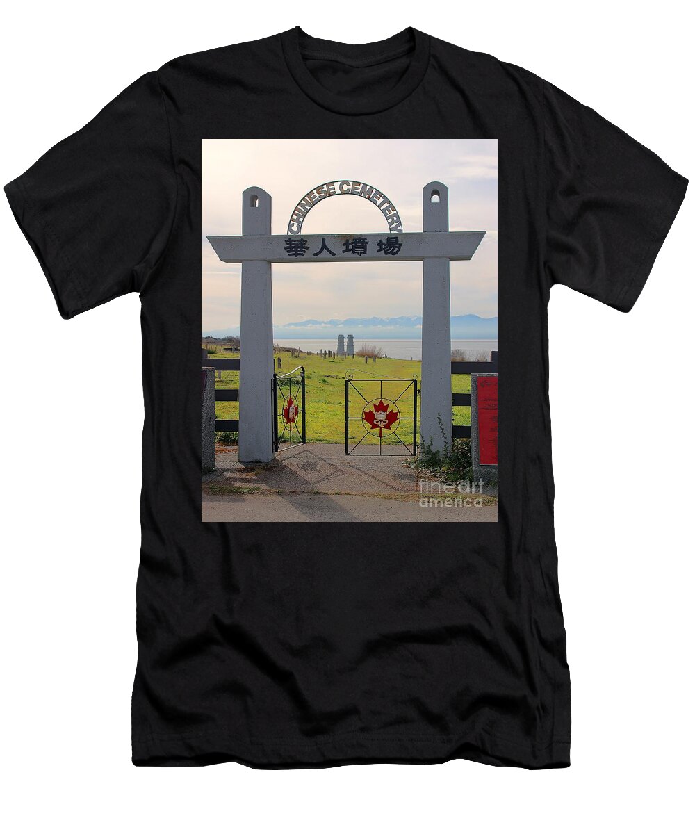 Cemetery T-Shirt featuring the photograph Ancient Respect by Kimberly Furey