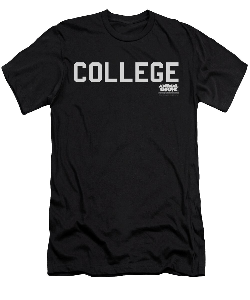 Animal House T-Shirt featuring the digital art Animal House College by Fideli Lindqvist