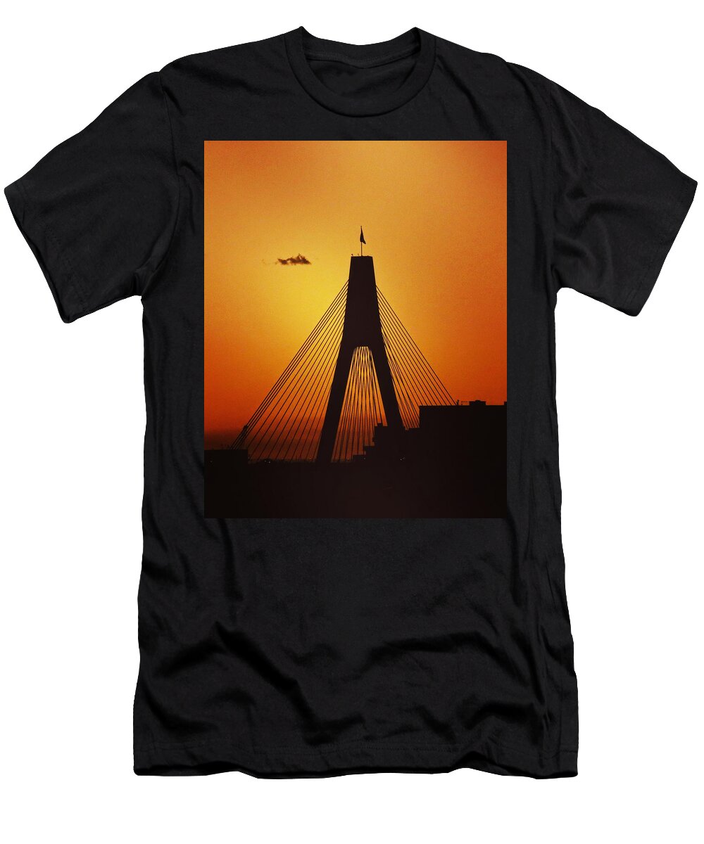 Anzac T-Shirt featuring the photograph Anzac Bridge by Sarah Lilja