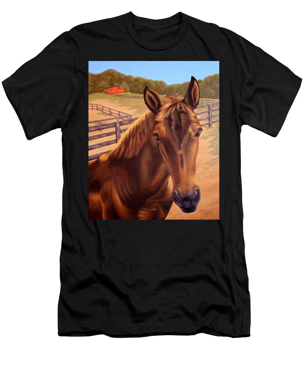 Apollo T-Shirt featuring the painting Apollo by Adrienne Dye