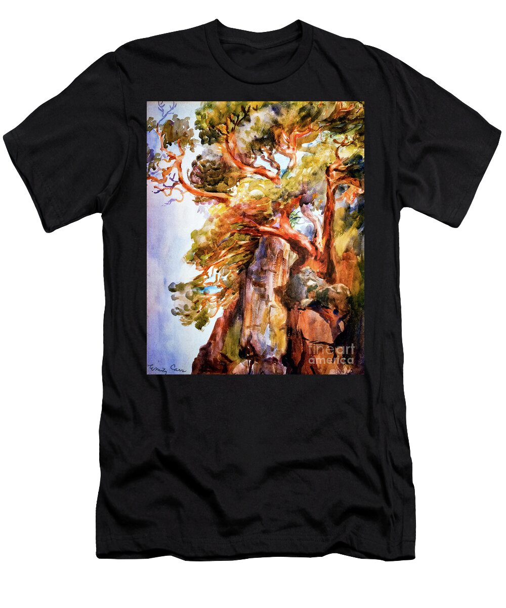 Arbutus T-Shirt featuring the painting Arbutus Tree by Emily Carr 1908 by Emily Carr