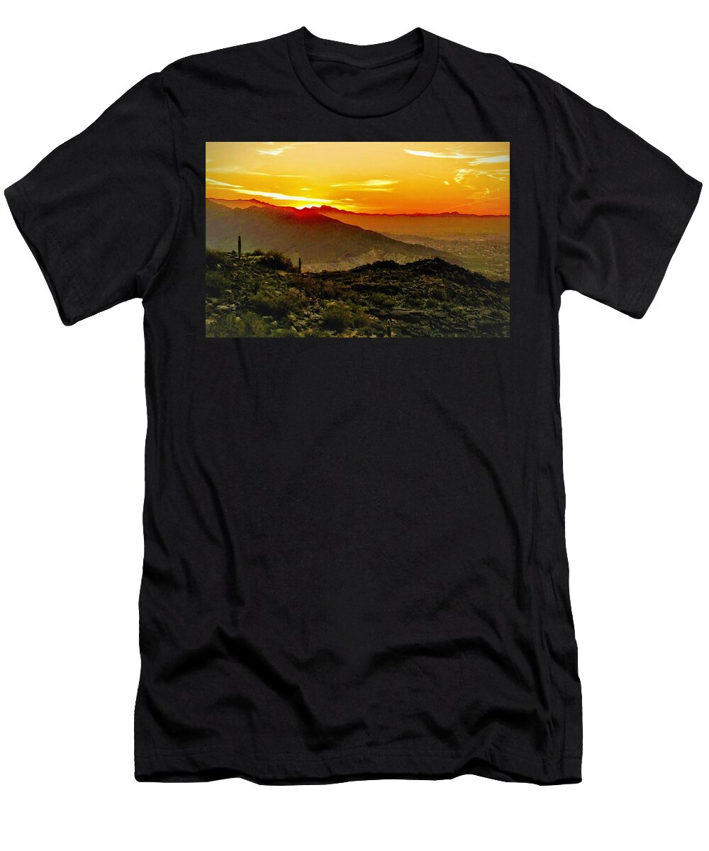  T-Shirt featuring the photograph Arizona Sunset by Brad Nellis