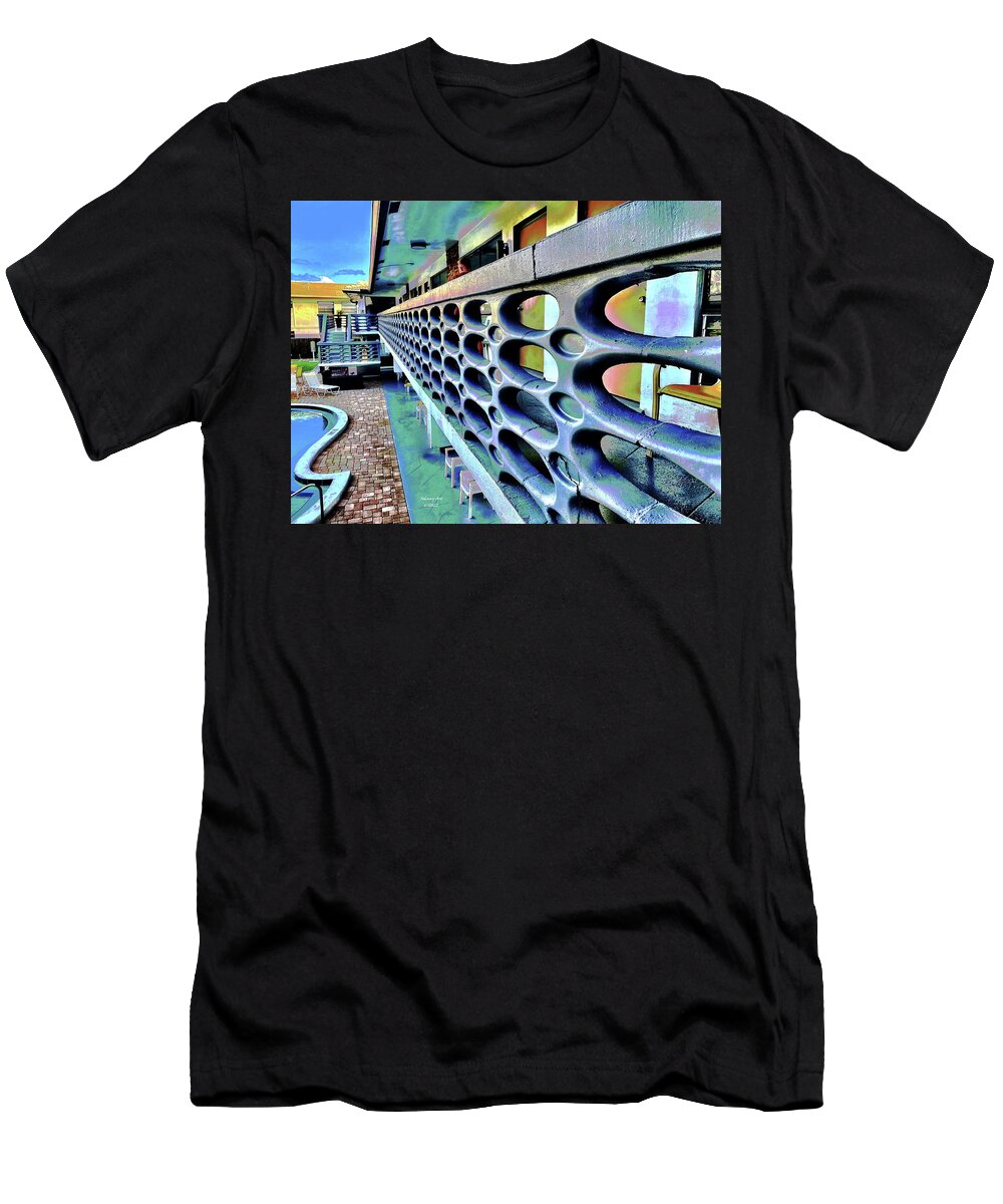Hotels T-Shirt featuring the photograph Art Deco Along the Beach by John Anderson