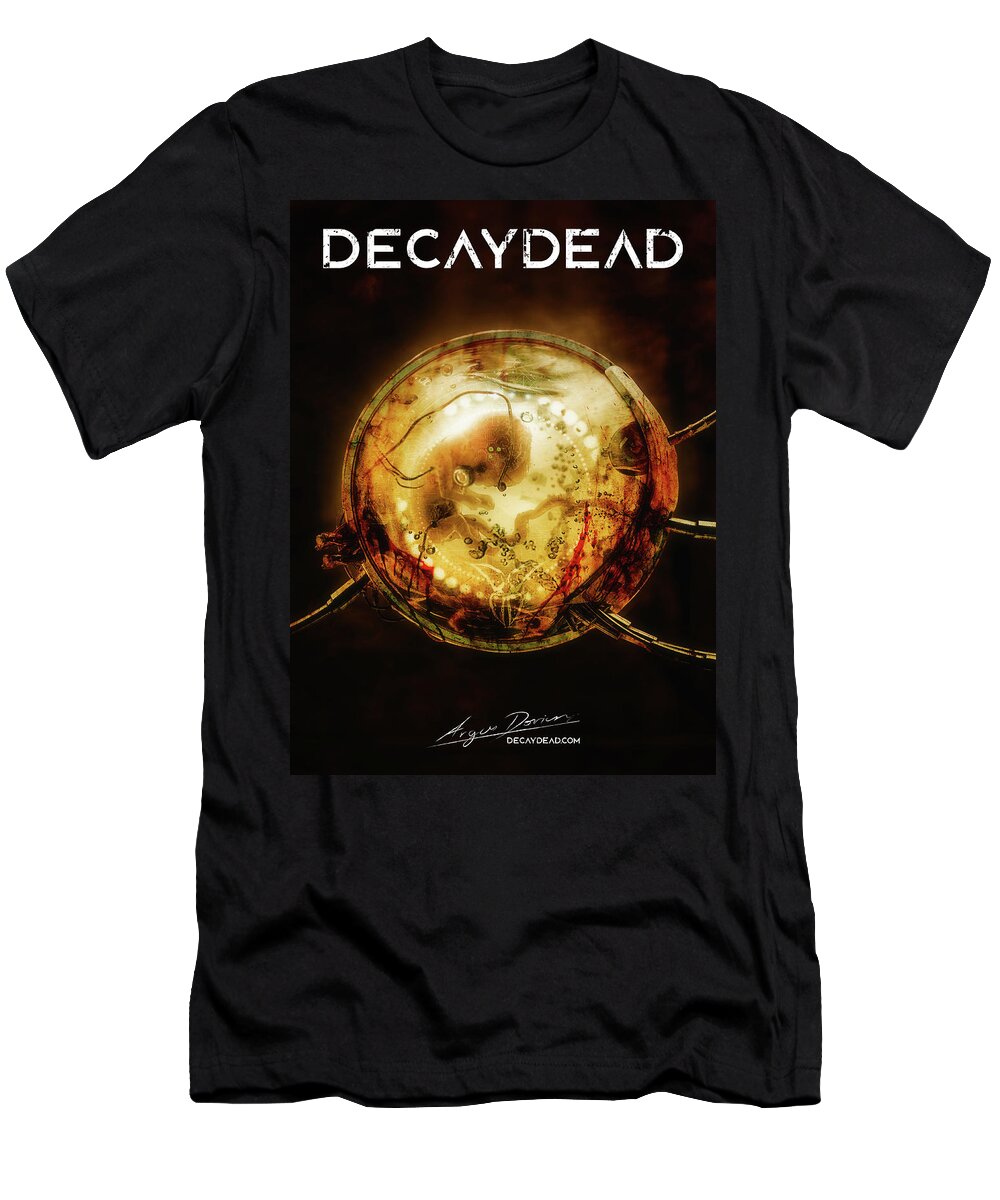 Decaydead T-Shirt featuring the digital art Embryodead by Argus Dorian