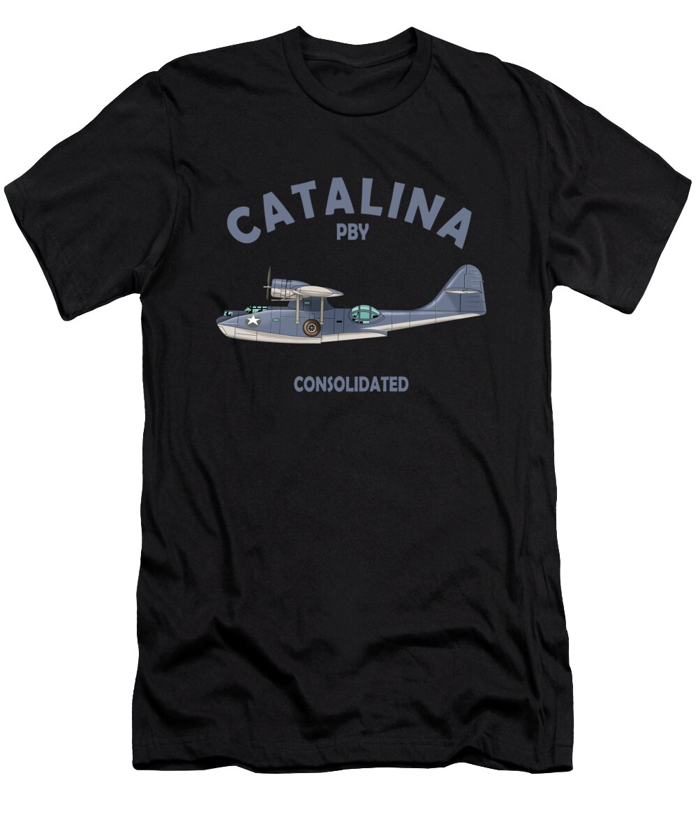 Pby Catalina T-Shirt featuring the photograph The PBY Catalina #2 by Mark Rogan