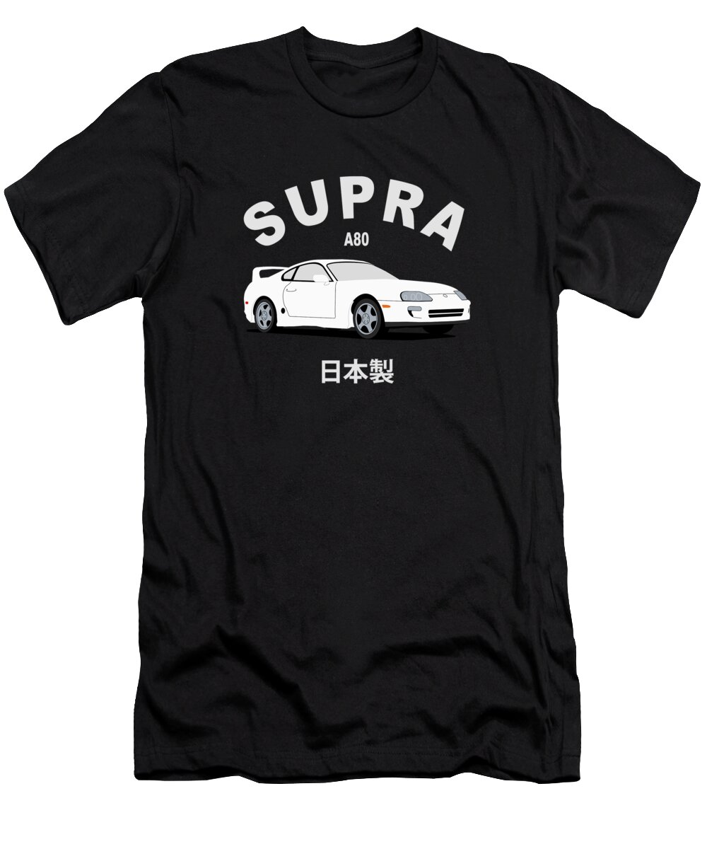 Supra A80 T-Shirt featuring the photograph The Supra A80 by Mark Rogan