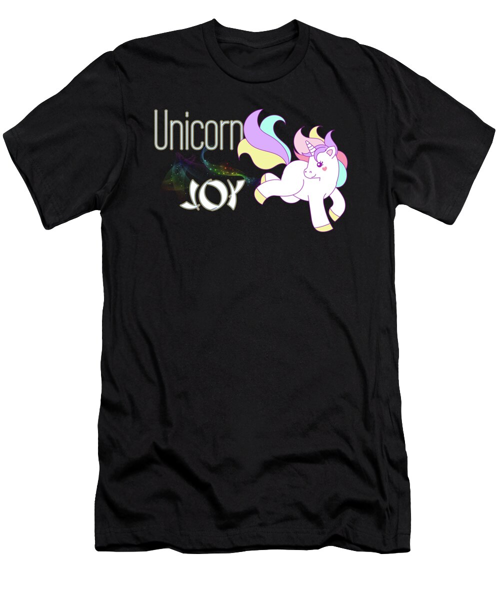Unicorn T-Shirt featuring the digital art Unicorn Joy by Tanya Owens