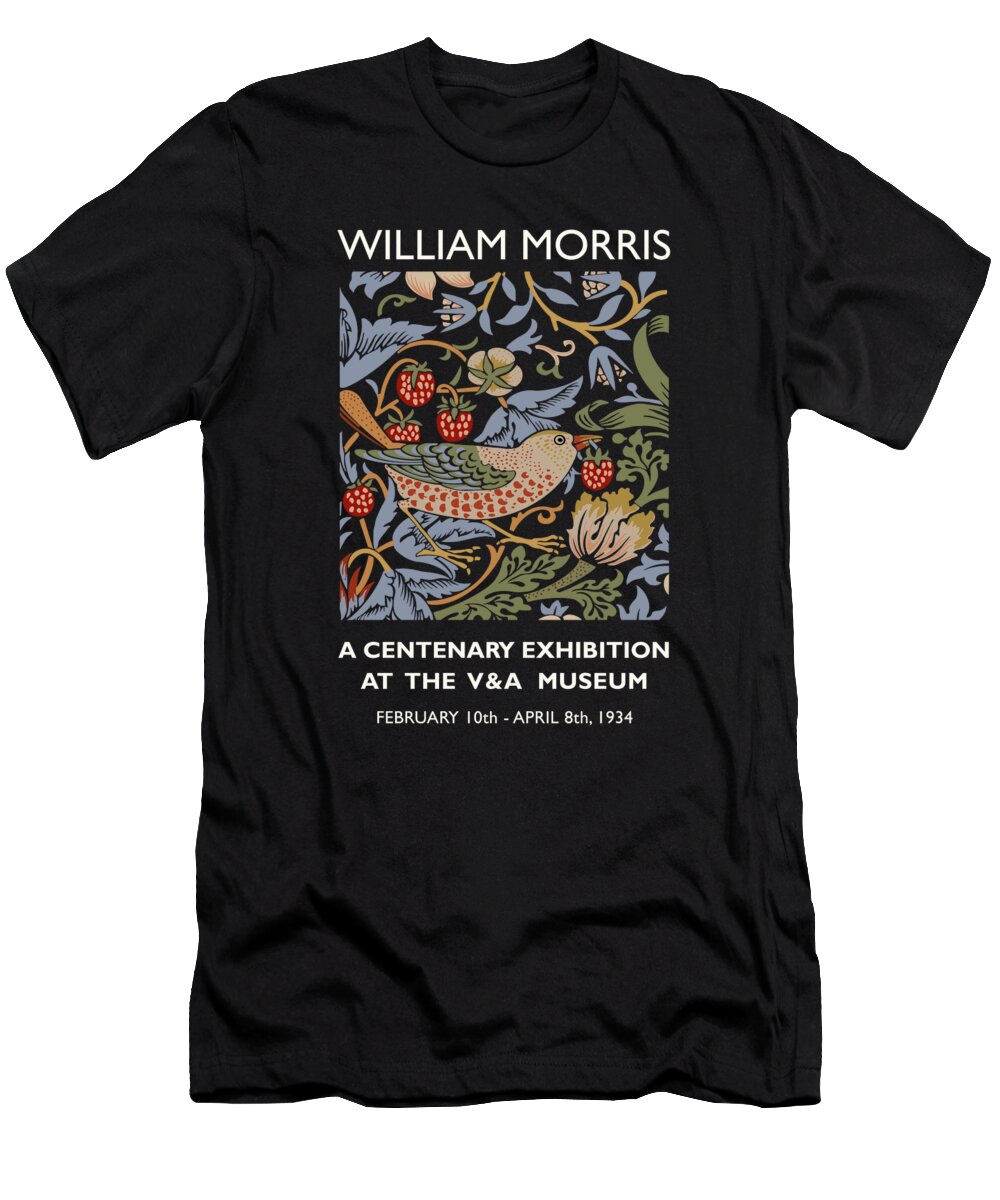 William Morris Strawberry Thief T-Shirt featuring the photograph William Morris Strawberry Thief by Mark Rogan