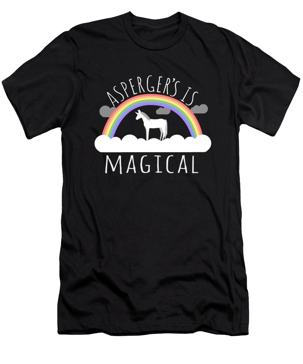 Funny T-Shirt featuring the digital art Aspergers Syndrome Is Magical by Flippin Sweet Gear