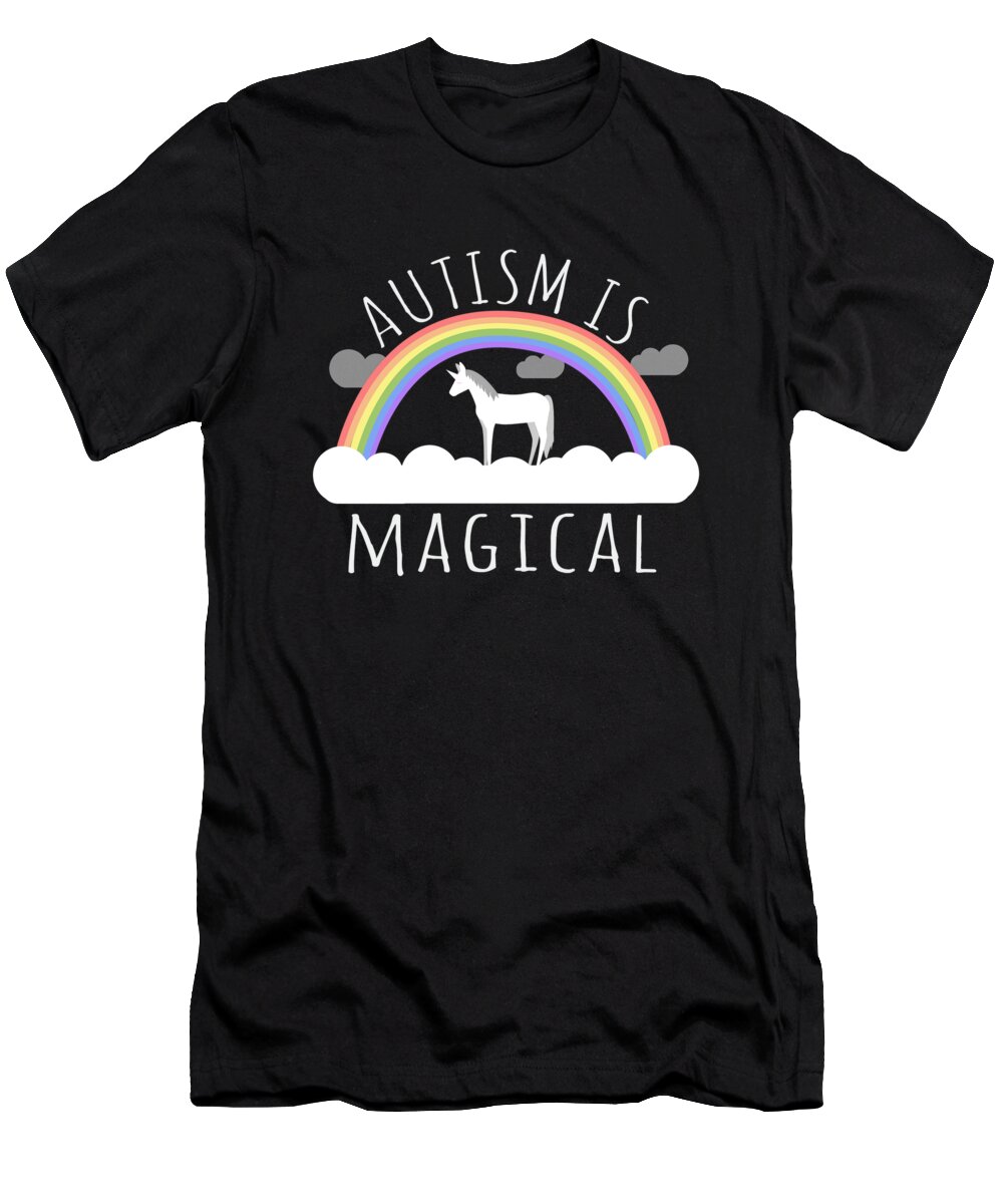 Funny T-Shirt featuring the digital art Autism Is Magical by Flippin Sweet Gear
