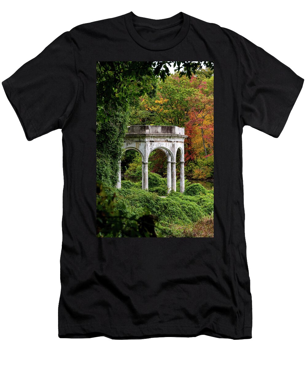 Autumn T-Shirt featuring the photograph Autumn in Tibbetts Brook Park 2 by Kevin Suttlehan