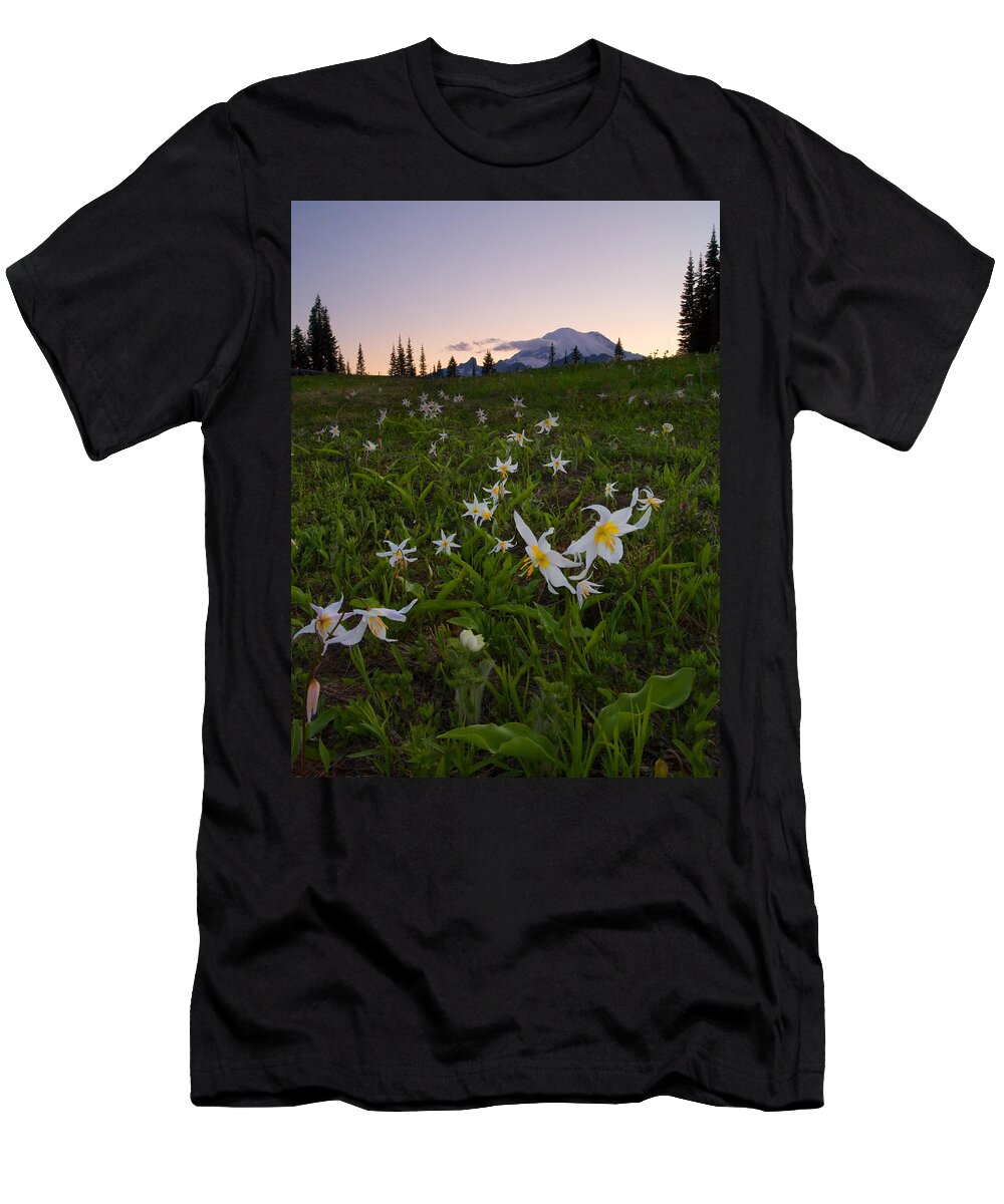 Lillies T-Shirt featuring the photograph Avalanche of Lillies by Michael Dawson