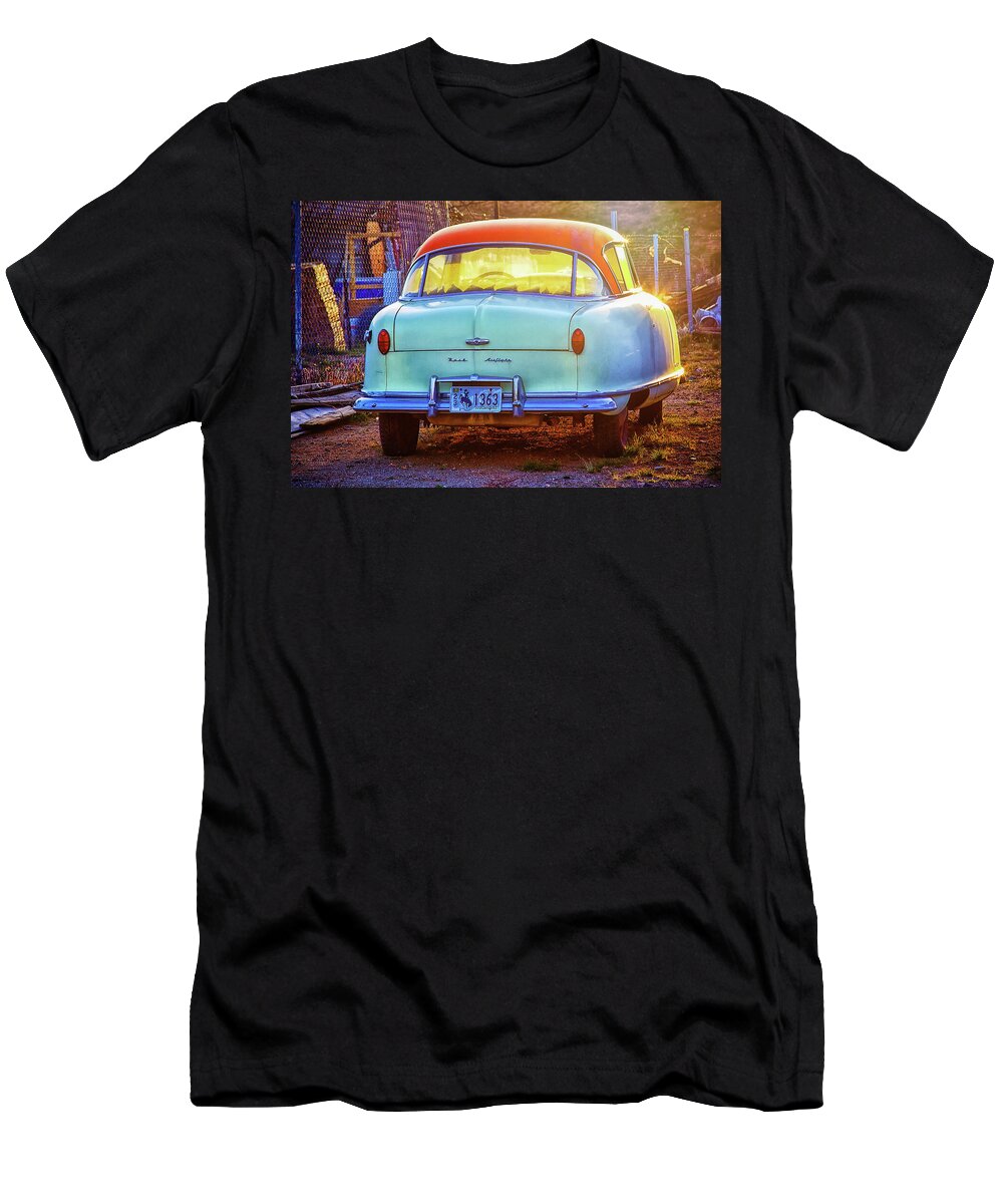 Classic Car T-Shirt featuring the photograph Backyard jewell by Tatiana Travelways