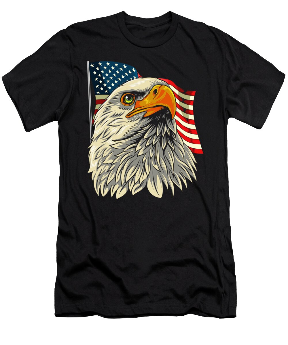 Boys 4th of July Shirt July 4th -Memorial Day Bald Eagle American Eagle Shirt