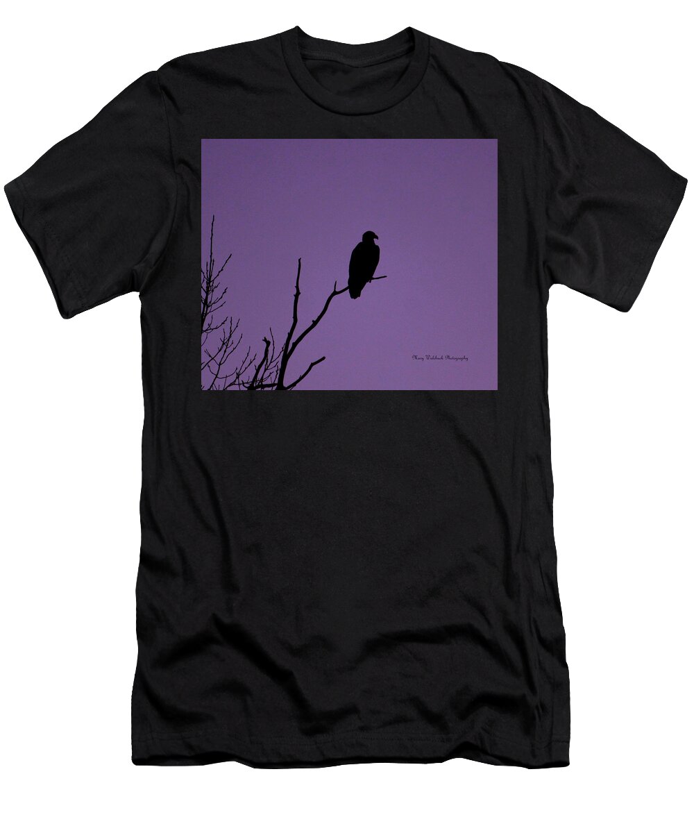 Eagle T-Shirt featuring the photograph Bald Eagle in Silhouette by Mary Walchuck