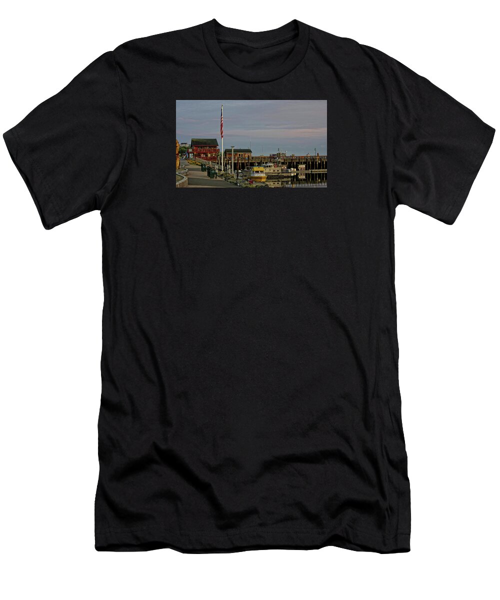 Bandon Oregon T-Shirt featuring the photograph Bandon Boat Basin At Dawn by Thom Zehrfeld